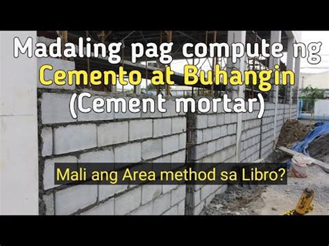 ilang hollow blocks sa isang metro|Pag Gawa ng Bahay: Cement proportions .